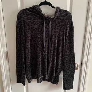 Leopard print hoodie